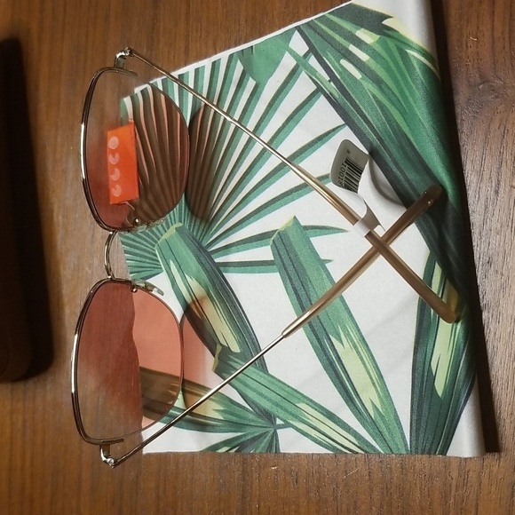 💕GARRETT LEIGHT💕 Pershing Glasses RG-DV Rose Gold Dove Frame Pink Gradient NWT - Picture 8 of 12